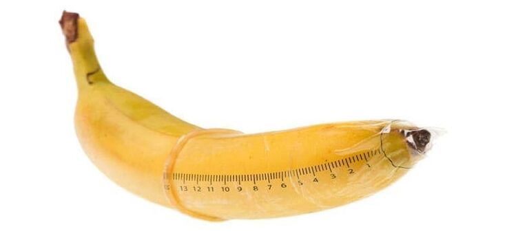 Banana measurement simulates penis enlargement with soft drink