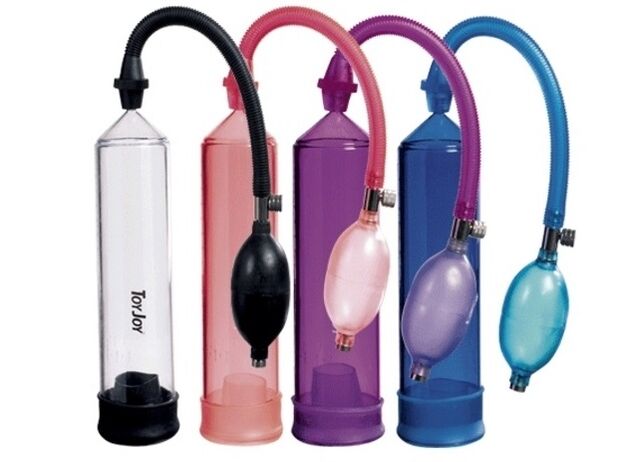Types of pumps to increase penis size